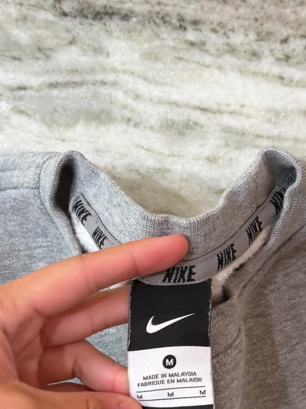 Nike Michigan State Spartans Grey Crewneck Sweatshirt - Picture 6 of 6